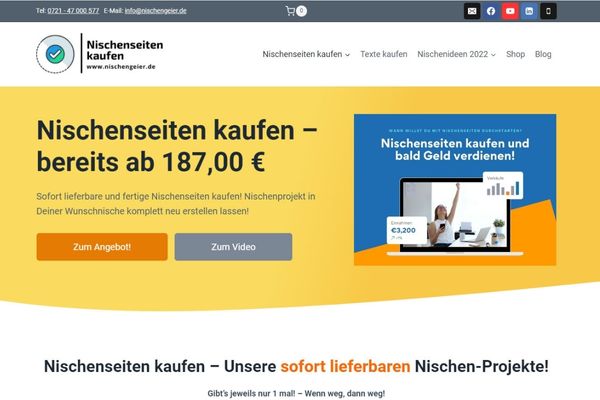 Nischengeier.de - Screenshot vom 24.10.2022